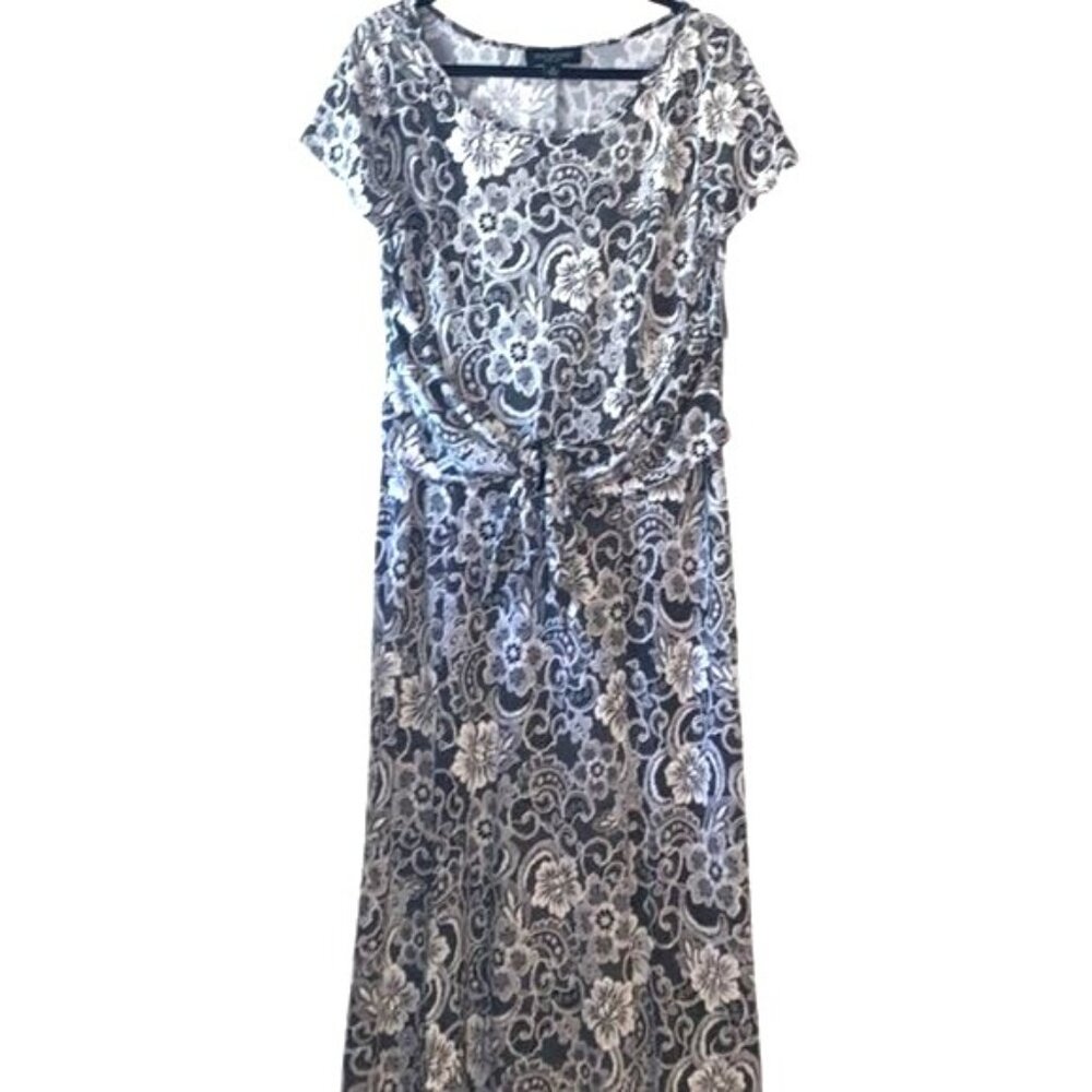 Perceptions New York Womens XL Floral Lace Dress
